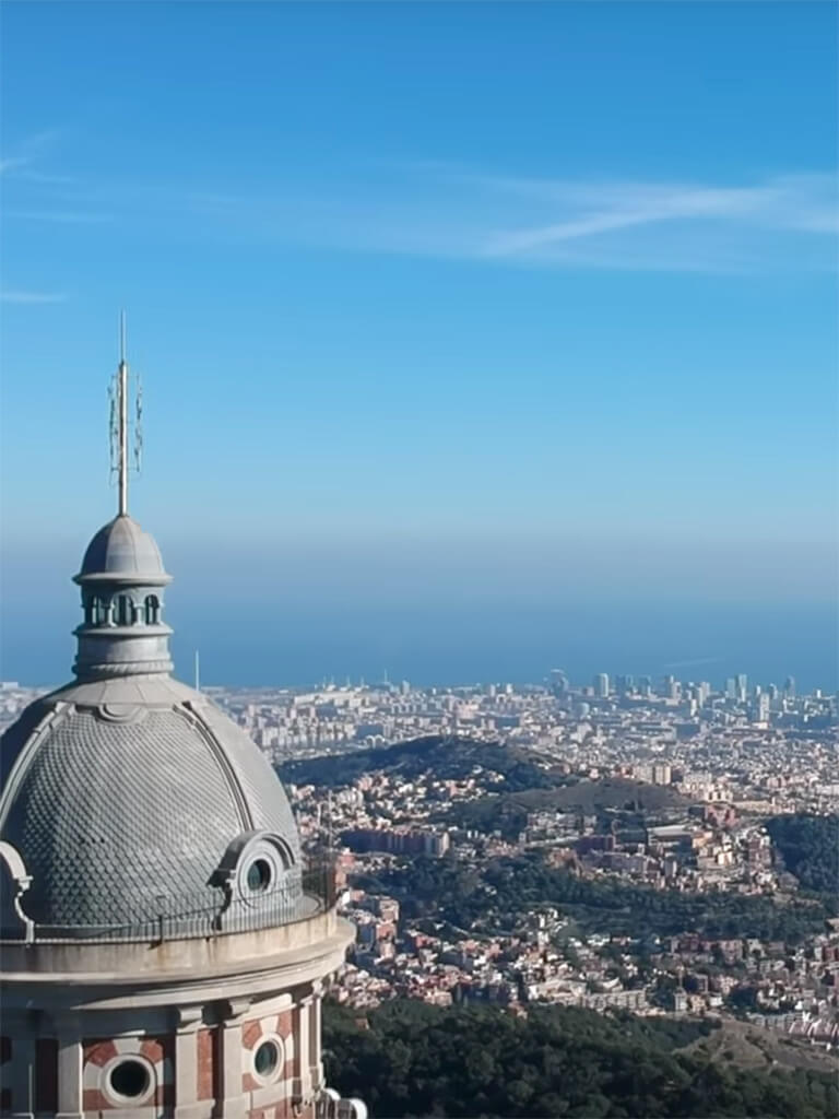 Aerial view of Barcelona